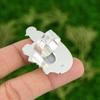 Natural Rainbow Moonstone Multi Stone Bird Adjustable Ring 925 Silver