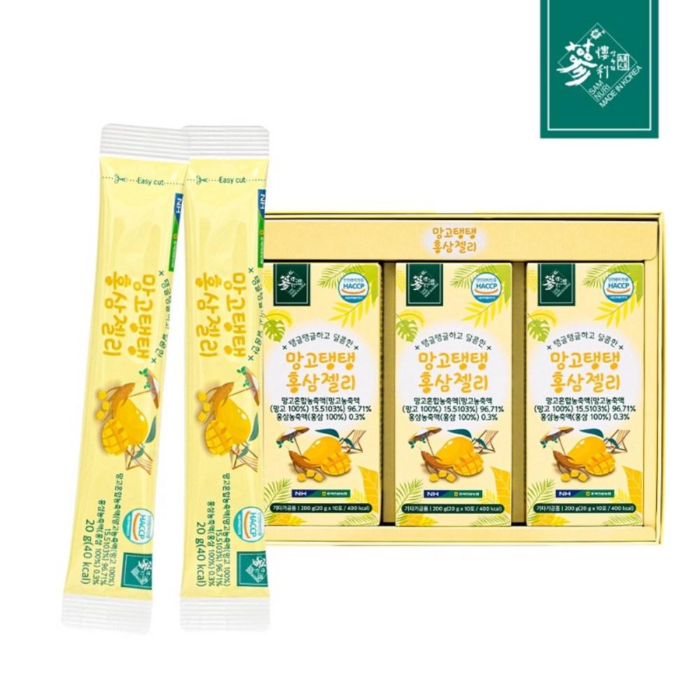 Chungbuk Ginseng Agricultural Cooperative Mango Tangtang Red Ginseng Jelly 20g x 30 packets 1 pcs 600g