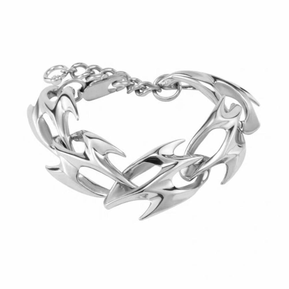 

Браслет из нержавеющей стали с дизайном шипа Ручная работа Механические украшения Готический браслет Мужская мода Bracelet