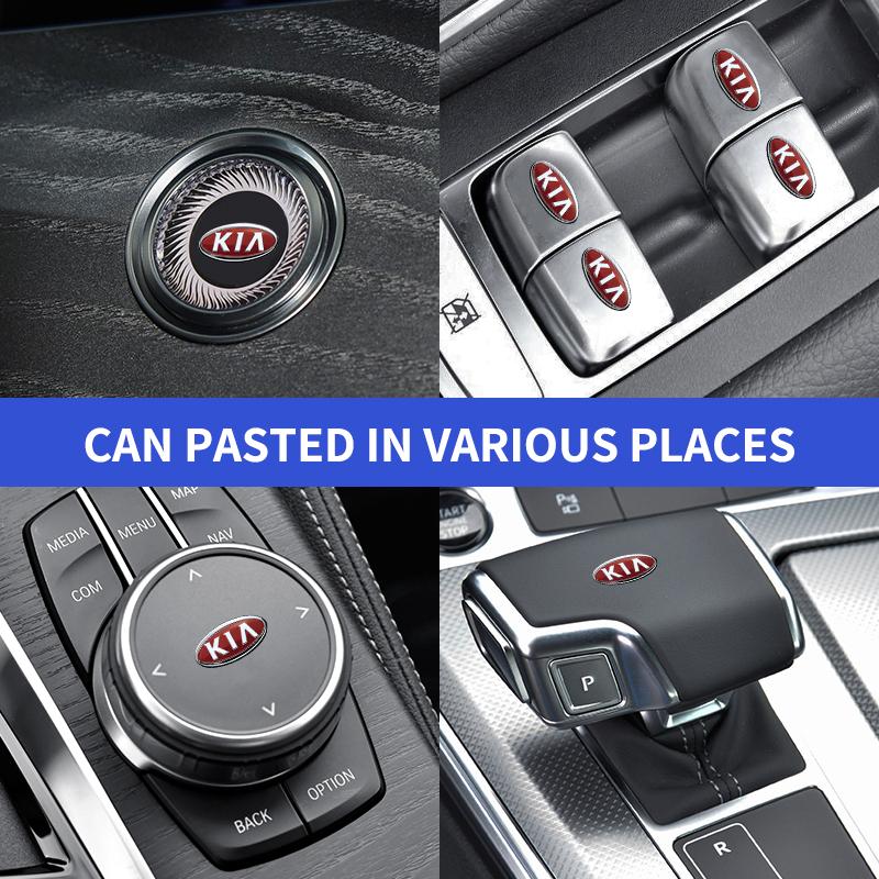 Samolepka na tlačítko stahování okna auta Nálepka na volant Styling auta Pro Kia Rio Sportage R K3 K4 K5 k6 K7 K8 Ceed Sorento Cerato Soul