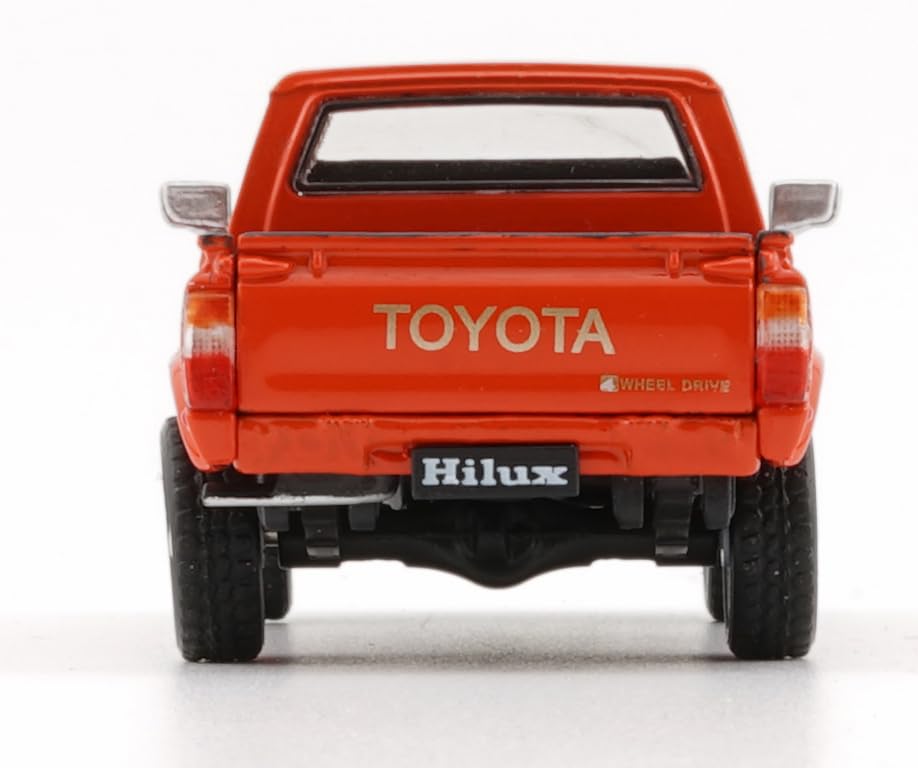 BM CREATIONS Scale Toyota Hilux N70 Orange RHD Finished Model 1/64 N60, 1980-1983