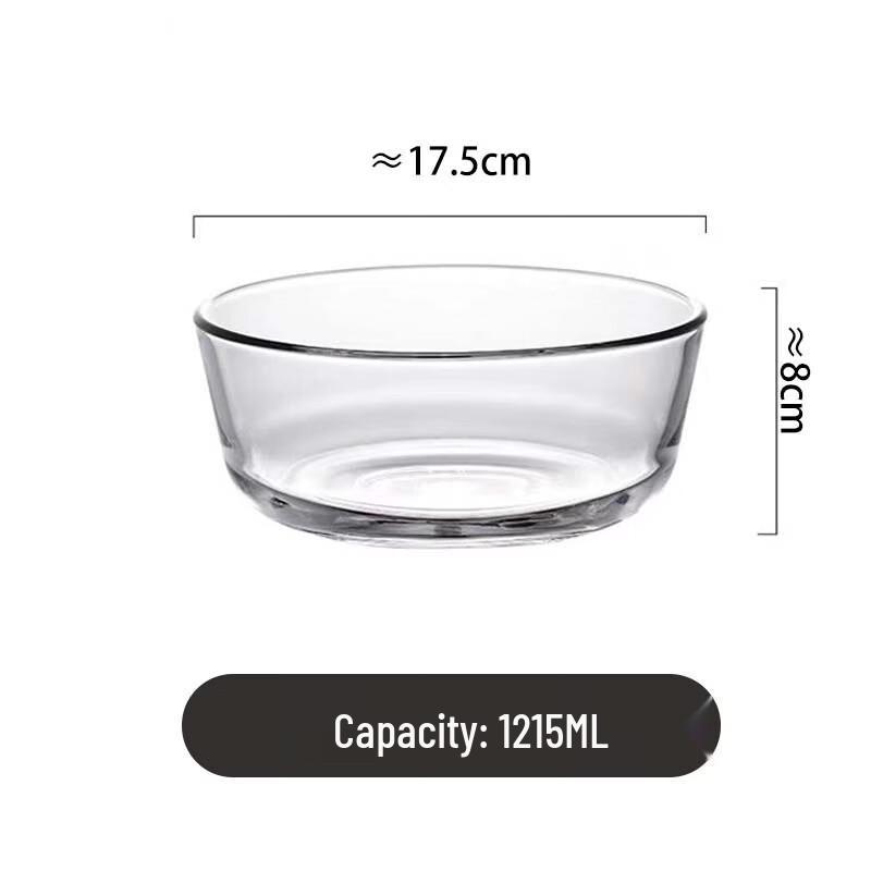 

Heat-Resistant Crystal Glass Salad & Noodle Bowl