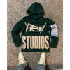 American New Fashion Oversized Pattern Printed Zipper Hooded Sweater Men Gothic Harajuku Hip Hop Popular Couple Hoodies