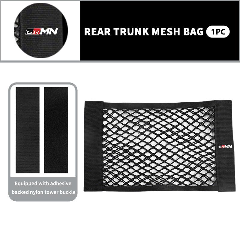 For S1 Car Rear Trunk Net Mesh Elastic Nylon Back Cargo Storage Organizer Holder Auto Accessories GR MN Corolla Yaris Aygo JH0