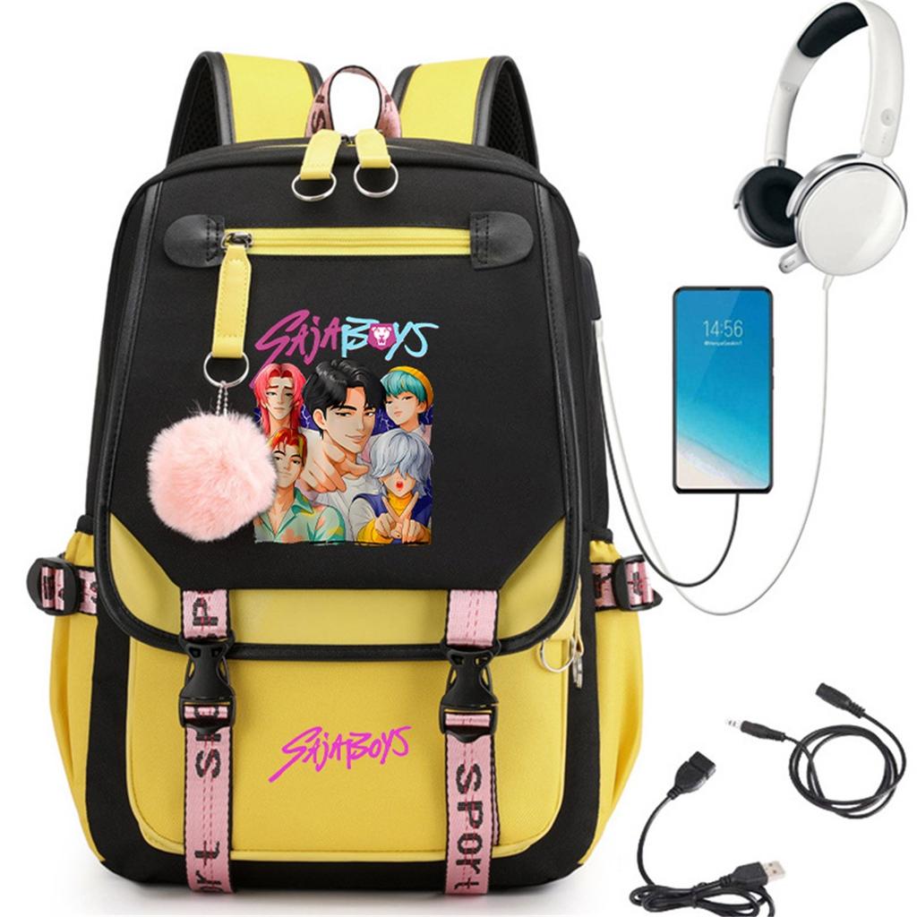 Backpack, Back To School, Cartoon Cute Travel Backpack Print Peripheral Double-shoulder Backpack For Teenagers, Students, Boys And Girls