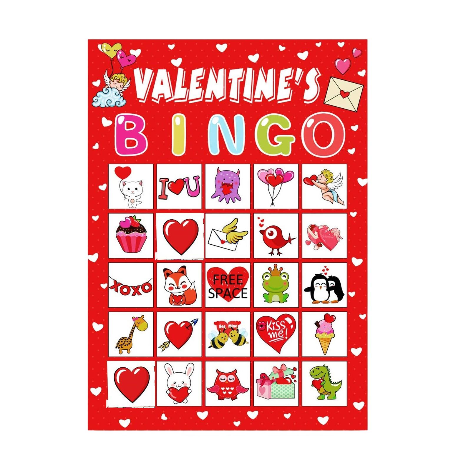 

Набор ко Дню святого Валентина на 40 игроков, карточная игра для детской вечеринки, игра для школьного класса, принадлежности для вечеринки ко Дню святого Валентина, семейные развлечения