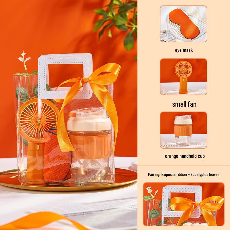 Festive Practical Corporate Gift Boxes Orange Gift Box 12