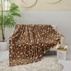 Ruffled Star and Moon Striped Blanket, Nap Blanket, Flannel Throw, All-Season Fleece Blanket, Air-Conditioning Blanket