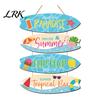 Bedroom Wall Accent Inspirational Wooden Hanging Sign, Summer Surf Kids Positive Quote Plaque, Decorative Wood Plaque Farmhouse String Sign