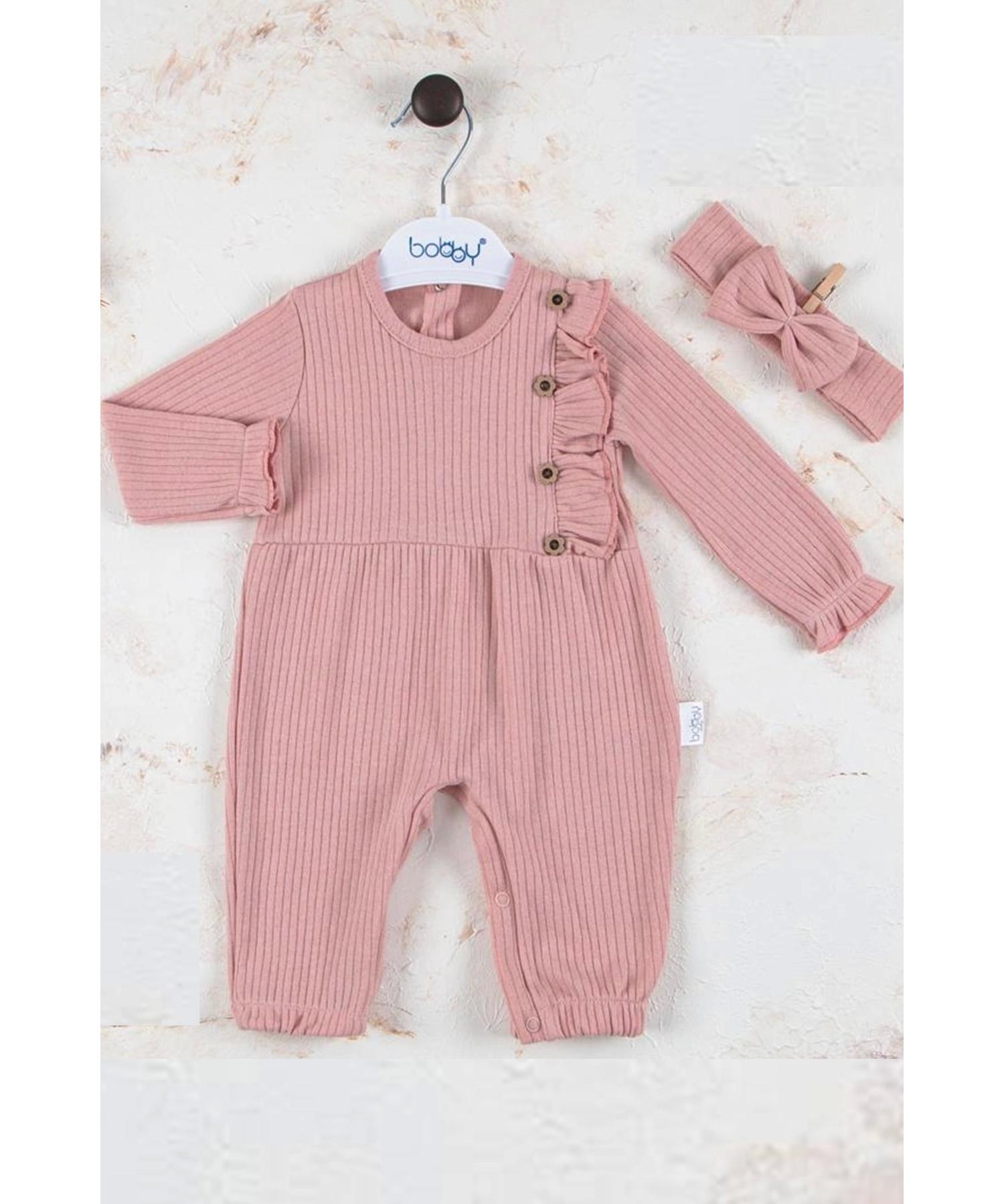 

Комбинезон-бандана из 100 % хлопка с пуговицами для маленьких девочек