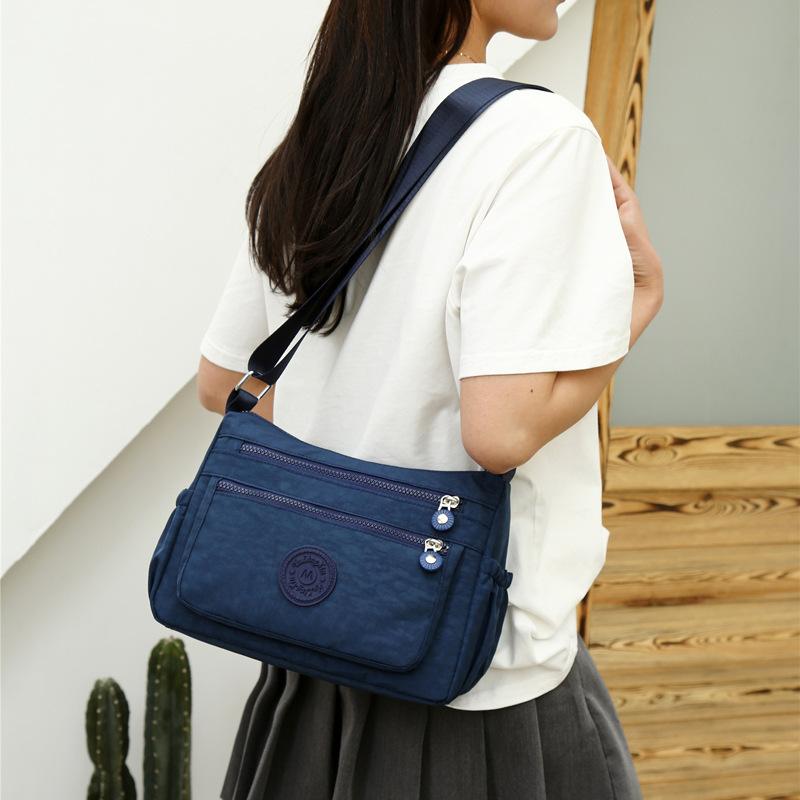 Torba dla matki z tkaniny Oxford o dużej pojemności, modna prosta torba na ramię, mała kwadratowa torba Crossbody