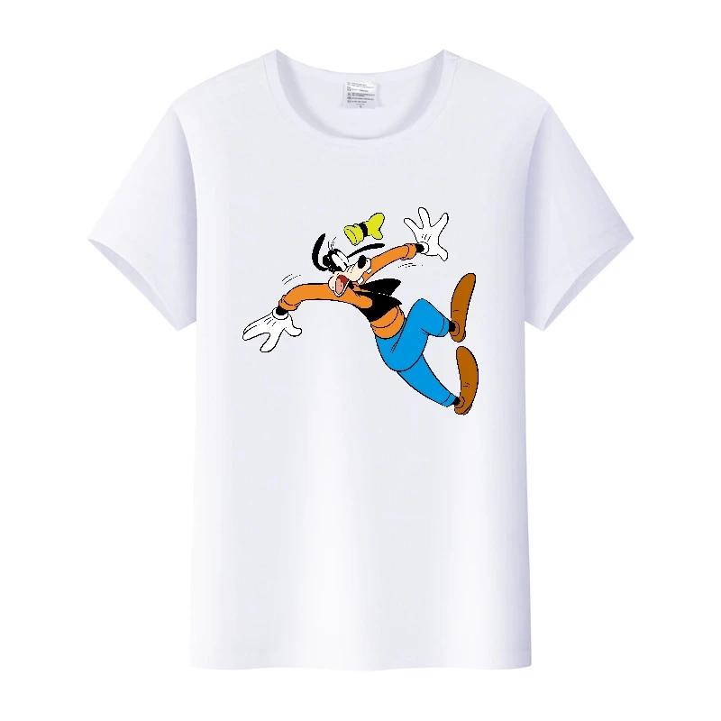 Fashion Cartoon Goofy Goof Clothes Oversized T-shirt Summer White Tees 90S Tops Harajuku Blouses Tshirt Unisex