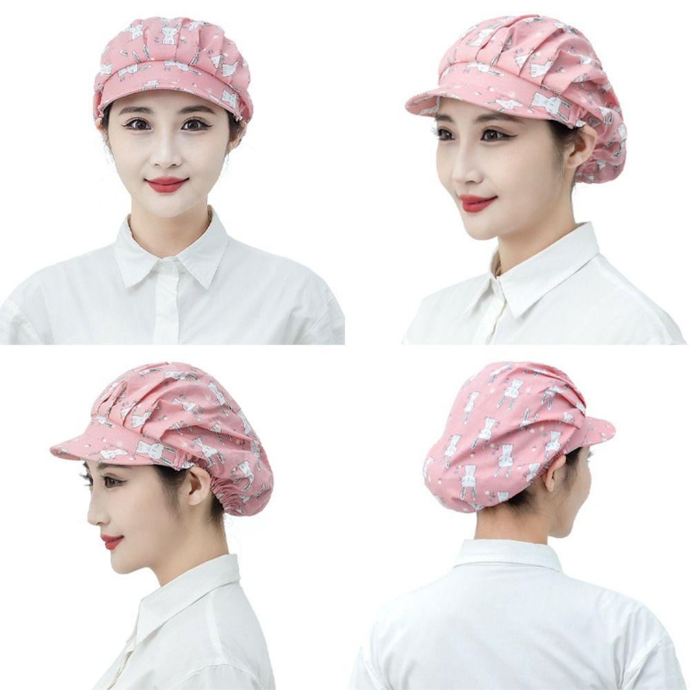 Adjustable Working Hat Full Cloth Dust Protection Cap Hair Cover Caps Kitchen Casquette Hat Hotels