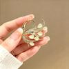 Style Elegant Swan Brooch, High-End Exquisite Daily Fixed Accessory for Suit Shirt Versatile Pin for Women