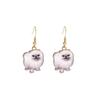 Cute Cartoon Kitten Earrings - Fun, Creative, and Fashionable Animal Drops In Japanese and Korean Styles for European and American Tastes.