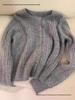 Women's Gray Wool Cable Knit Cardigan - Autumn/Winter Sweater Coat, Cozy Fragrant Style
