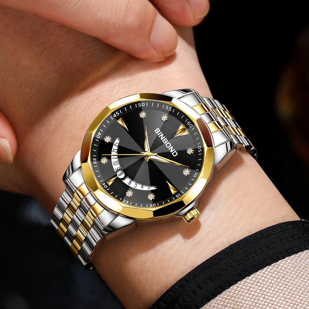 Luxury Quartz Writstwatches for Men Luminous Waterproof Auto Date Men's Watch Business Fashion Reloj