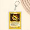 For Pokemon Elf Qikchu Dark Charmeleo Arcanine Beedrill Original Acrylic Selfmade Cartoon Anime Keychain Pendant Toy Gift 5cm