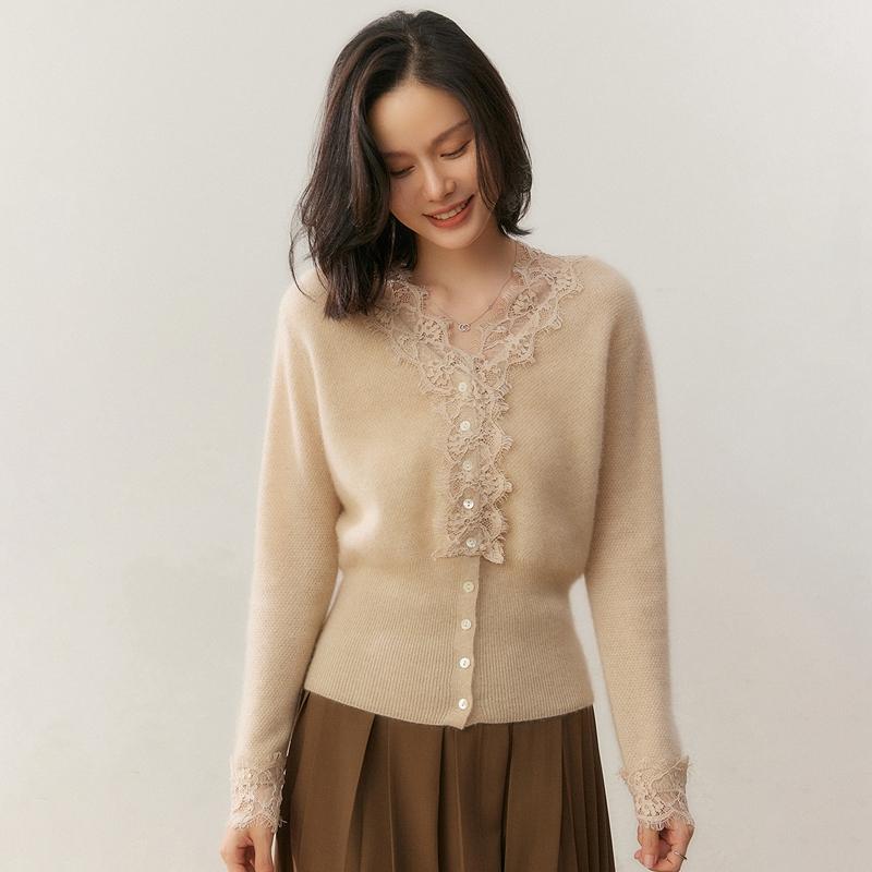 Qinghe 100% Czysty Kaszmir Sweter Damski - Ultra Miękki Luksusowy Zimowy Pulower