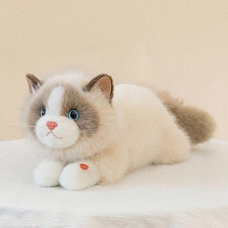 Cute Realistic Cat Plush Toy Soft