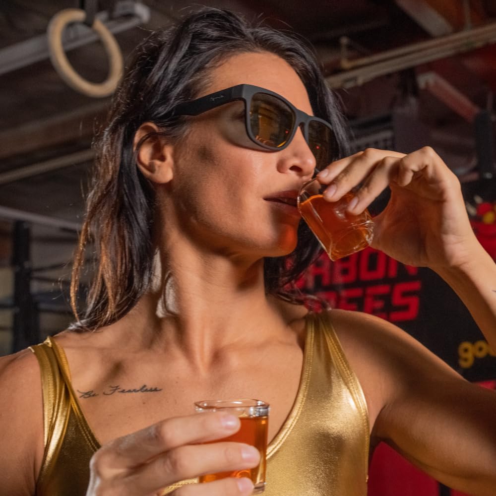 Goodr Sunglasses BFG Series Polarized UV No Color Mirror for Men and for Mountain Outdoors Bourbon [goodr] Lightweight, Lenses, Protection,