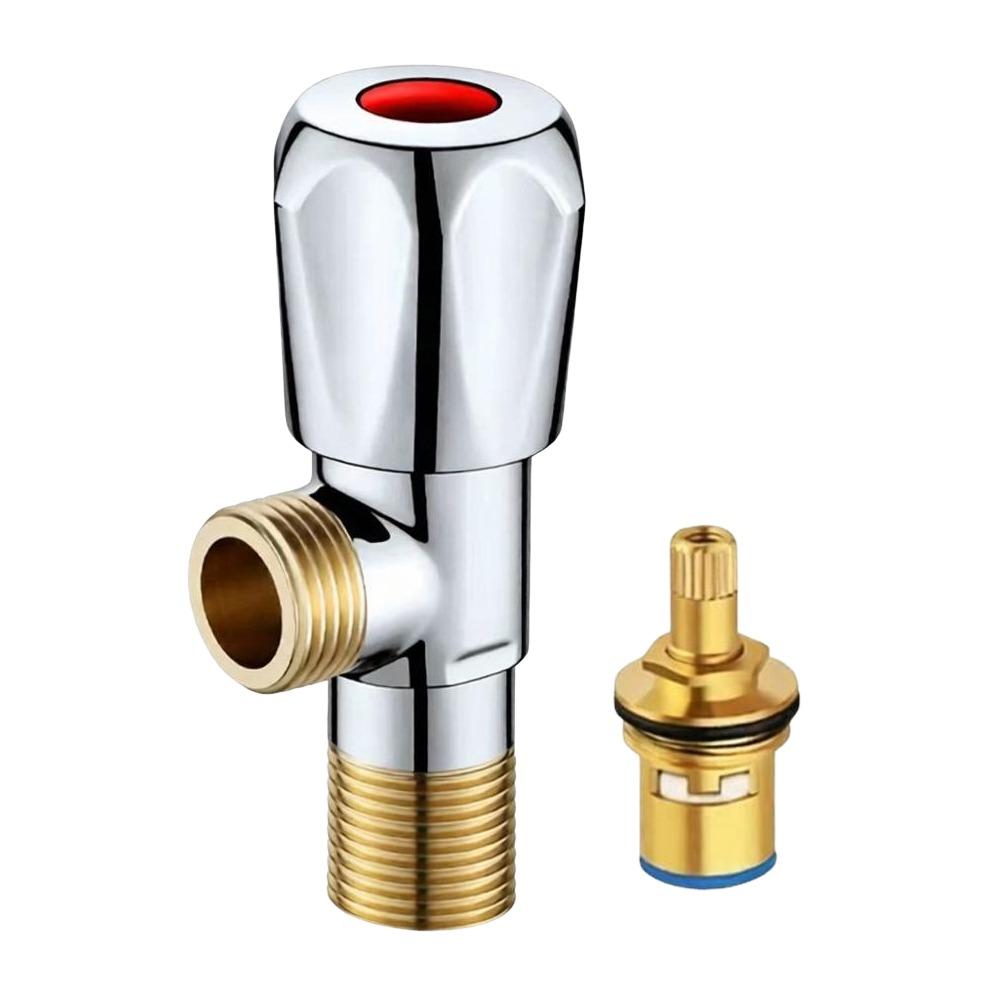 Color Coded Handle Triangle Valve Brass Water Supply Valve New Angle Valve  For Faucet
