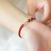 Benmingnian Cinnabar Red String Bracelet & Infinite Richness Anklet Set for Women