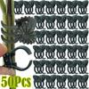 50Pcs Plastic Vegetable Stem Support Clamp Flower Bracket  Garden Rattan Planting Accessories