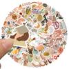 100Pcs Retro Cartoon Art Bohemian Aesthetic Stickers Graffiti Decal Scrapbook Car Laptop Phone Sticker For Kids Girls