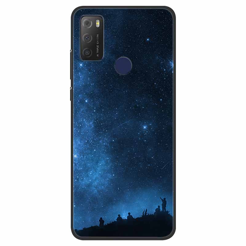 For TCL 20Y Case Marble Soft Silicone Back Wolf Shell for TCL 20E 6125F 6.52 Inch Fundas Phone Cover For TCL20Y 6156D 20 E Coque