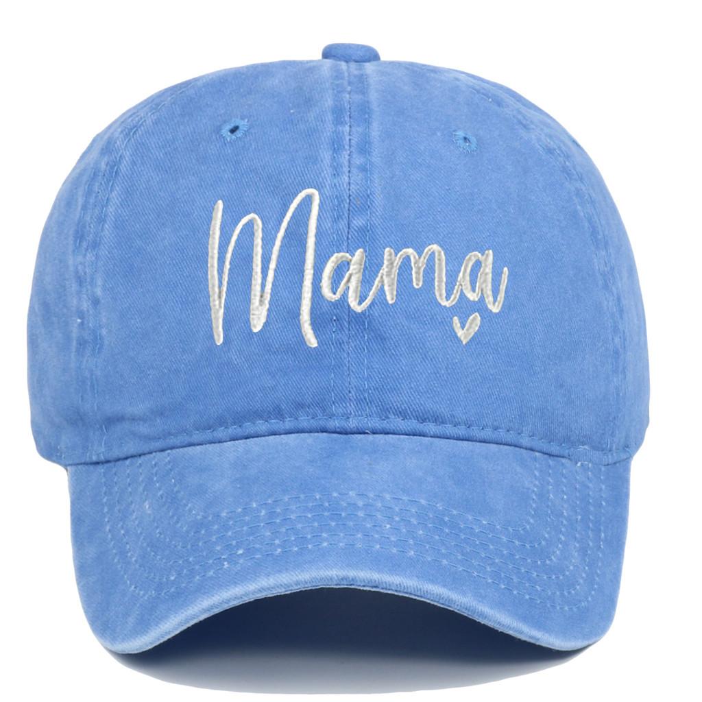 Classic Mama Embroidered Baseball Cap With Adjustable Fit For Casual Wear