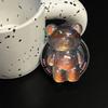 Transparent Laser Bear Mobile Phone Airbag Bracket Wind Magnetic Suction Retractable Lazy Desktop Bracket Watching Dramas