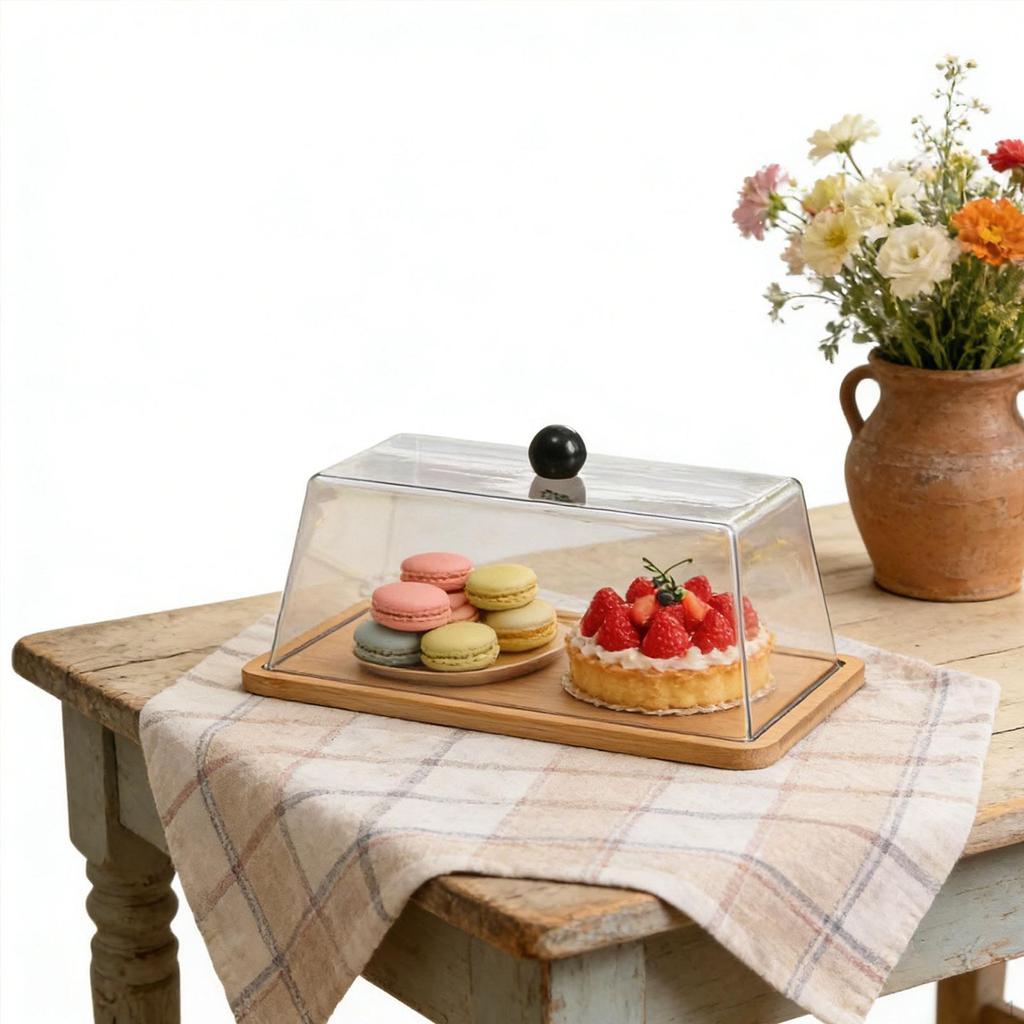 Rectangular Cake Tray Rectangle Platter for Pastries Kitchen Loaf Cakes S