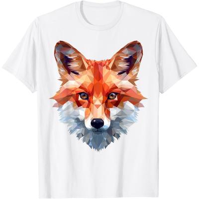 Fuchs Polygon Tierkunst Fuchs T-Shirt