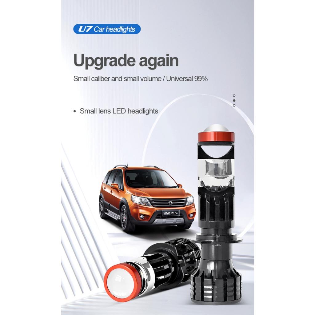 Neu U7 H4 H7 kleine linse fischaugenlampe auto led-scheinwerfer fern- und abblendlicht integrierte