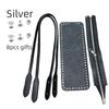 Kit para Hacer Bolsos de Cuero DIY Set de Tejer Bolsos de Cuero PU Correa de Hombro, Almohadilla Moldeadora para la Base del Bolso