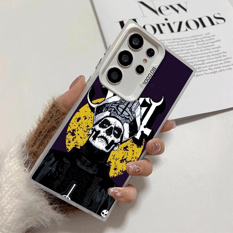 Ghost Papa Emeritus Shockproof Phone Case for Samsung Galaxy S26 Edge S25 Ultra S24 FE S23 Plus S21 Cover Anti Fall Fundas