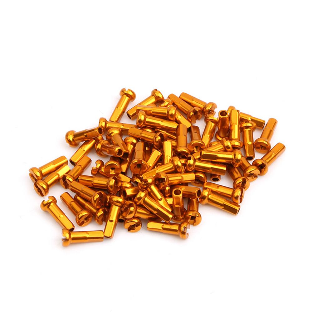 Anodized Corrosion Resistance Cycling Spokes Nipples Spoke Cap Bicycle Spoke Nipples Bike Wheel