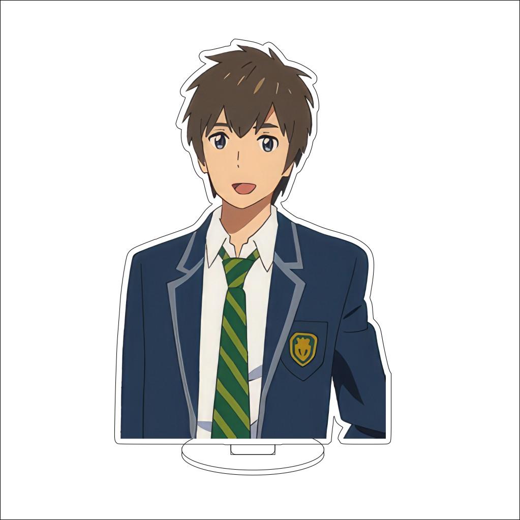 16CM Anime Your Name Cosplay Acrylic Stand Ornaments Okudera Miki Natori Sayaka Tachibana Taki Figure Stand Halloween Gifts