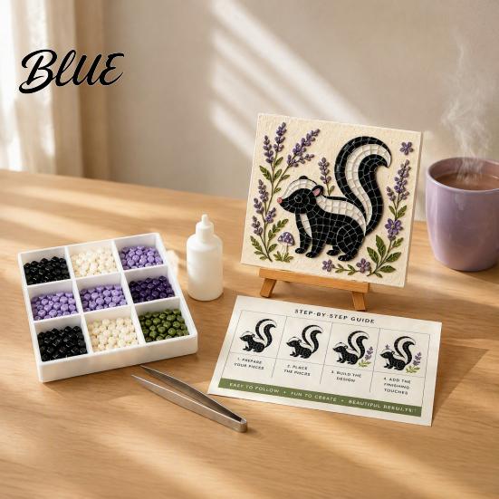 Christian Home Decor Animal Craft Art Kit Glass Mosaic DIY Sea 3D Forest Set