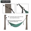 2Pcs Hammock Straps Special Reinforced Polyester Straps 5 Ring High Load-Bearing Barbed Outdoor Durable Wear Resistant Straps