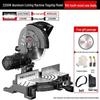 10-Inch High Precision Aluminum Alloy Miter Saw for Multifunctional Wood & Metal Cutting, 45 Degree Configuration.