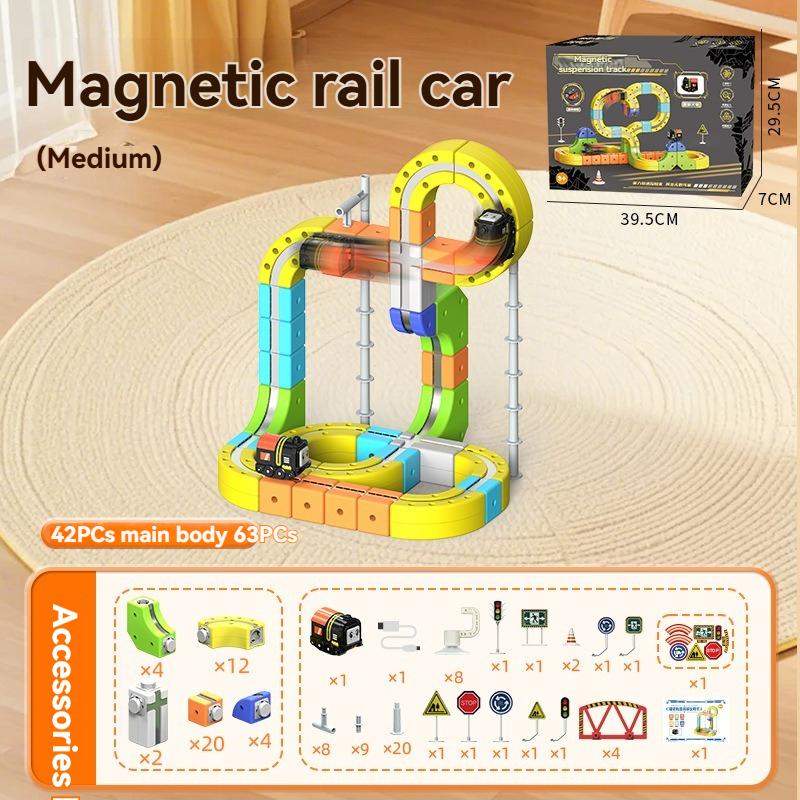 Magic Track Anti-gravity Childrens Educational High-speed Rail Train Toy Boys Girls Intellectual Diy Gravity Maze Birthday Gift