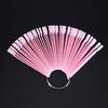 50Pcs/Bag Fan False Nail Tip Stick Palette Swatch Manicure Polish Gel Display Practice Tool