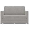 Grey Velvet Sofa Bed 124 X 71 X 78 Cm