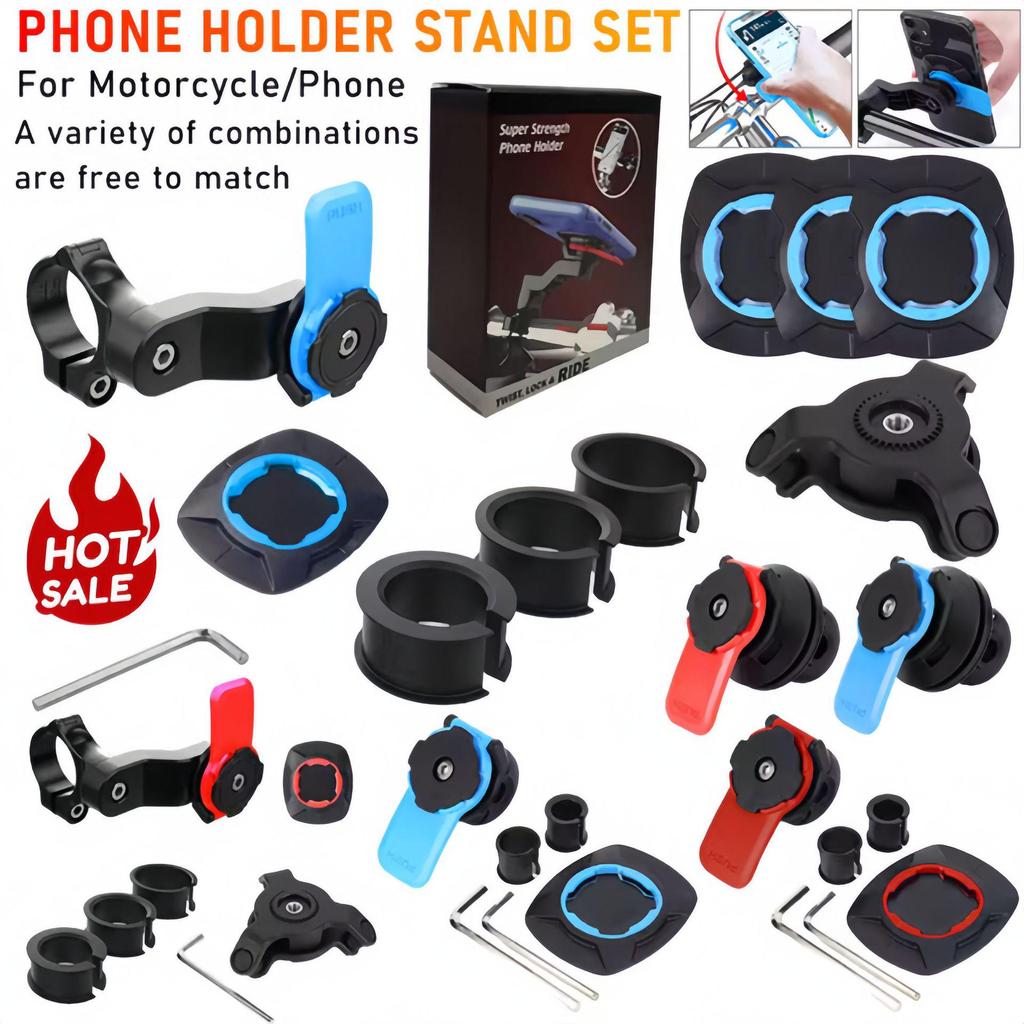 Detachable 360° Rotating Bike & Motorcycle Phone Mount for Easy Navigation