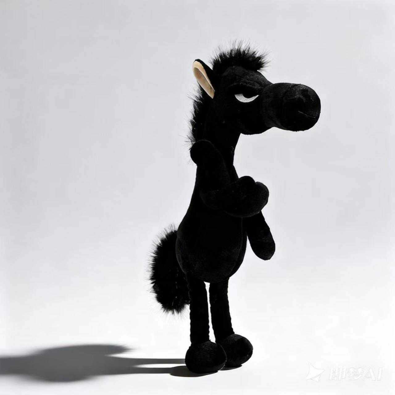 

2026 Year of the Horse Plush Doll: Cute & Funny Horse Mascot Toy for Kids 48 cm [With Greeting Card]