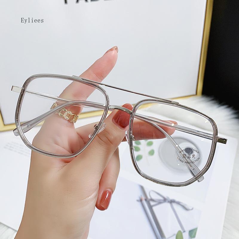 New Style Men Women Eyeglass Frames Polygon Shape Anti Blue Light Woman Glasses TR90 Material Glasses Trendy Óculos