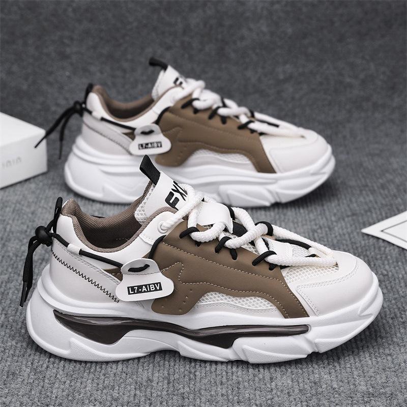 

Men s shoes summer mesh breathable versatile sports casual running thick sole heightening sports tide shoes 39