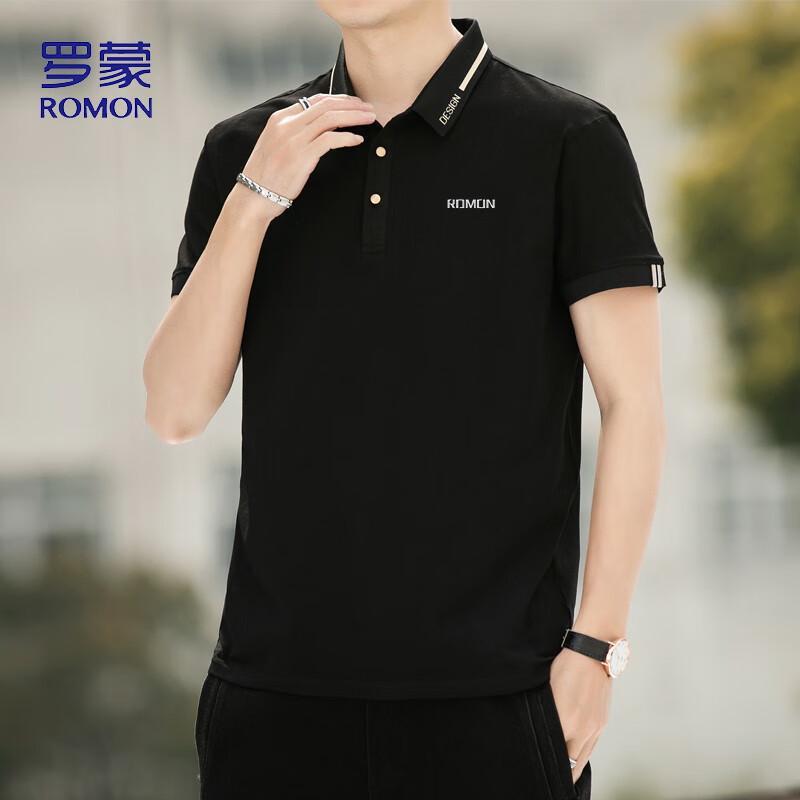 ROMON Men's Summer Polo Neck Short Sleeve T-Shirt LP5